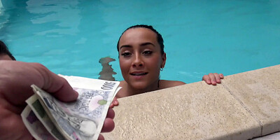 Sex adventures in private swimming pool