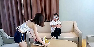 Skinny Asian Young College Girl With Small Boobs And Big Butts Teasing Her Step-father To Fuck Her Soft Pussy - Teaser Video
