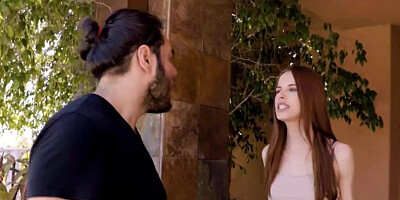 BF leaves but chick gives a blowjob to father-in-law