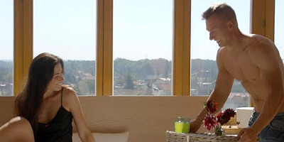 Male fingers and fucks wet twat of submissive wife