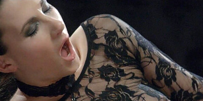 Male fingers and fucks wet twat of submissive wife