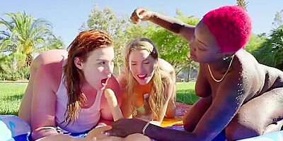 Teen 18+ Horny Lesbos Porn Scene