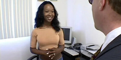 Black Stacey Cash Takes It From The Back And Begs For More