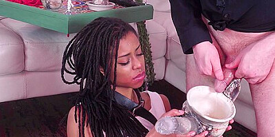 Ebony Kira Noir Hot Anal Tea Service