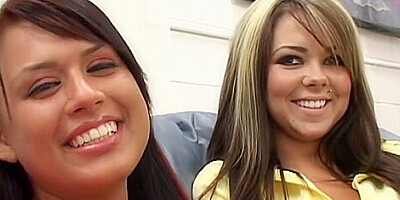 Eva Shares A Big Black Wand With Her Sorority Step sister Julia Bond