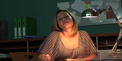 PublicAgent Office secretary romped by a hefty bone