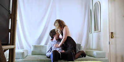 PAWG Blonde MILF Makes Stepson Orgasm