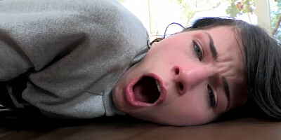 Hot teen Heather Night receives creampie after being fuck by a massive cock