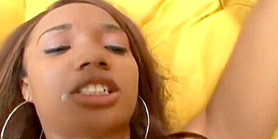 Ebony Skin Enjoys A Big Cock Eager To Cum