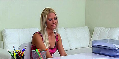 Strap-on For Horny Gorgeous Blonde With Lara