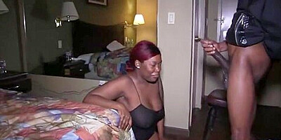 Chubby Black Slut Plays With My Balls