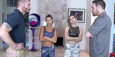 Lily Adams And Devon Green In Swap Fucking Step fathers To Get Out Of Gymnastics