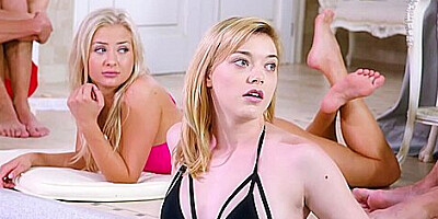 Cayla Lyons And Belle Claire Have An Orgy So They Can Watch Each Other Fuck