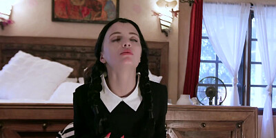 Girls do their favourite activity for Halloween - making it