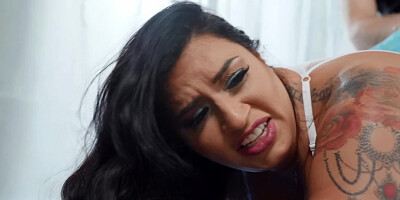 Enormous Latina fell in love with her hot yoga teacher