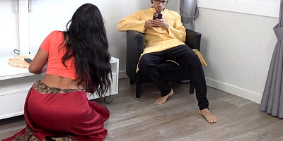 Indian master is using a busty maid for his pleasure