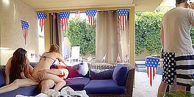 Rosalyn Sphinx And Whitney Wright - Fourth Of July Family Fuck