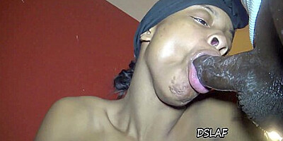 Bubble Butt Ebony Sucks Rides Dick And Takes Backshots