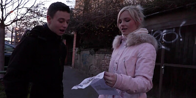 Hungarian babe Zazie Skymm in pickup fuck