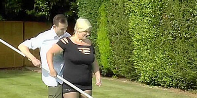 Exciting Granny With Big Boobs Gets Her Arse Banged