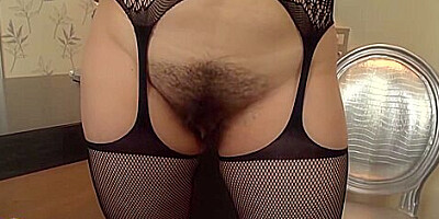 Janeta In Hairy Housewife Showing Off Her Big Tits