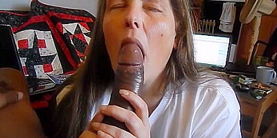 Mature Lady Sucks Big Black Penis Very Slowly And Dr