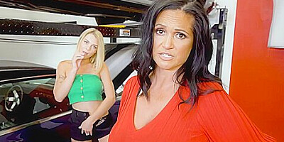 Gabbie Carter And Kailani Kai - Milf And teen 18+ Fuck Car Man