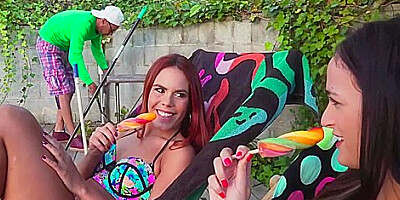 Big Dick Service - Claudia Bavel And Gala Brown