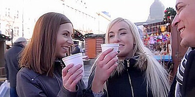 The Xmas Charmer - Two Sexy Hot Share Big Cock - Daisy Lee And Antonia Sainz