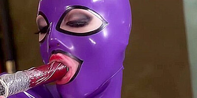 Black Angelica And Latex Lucy In Latex Lesbian Sex On Pool Table