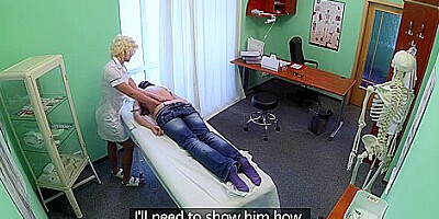 Naughty Nurse Heals Sexy Patient With Her Tongue