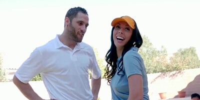 Tennis girl is fucked behind husband's back