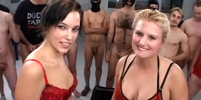 Nasty german ass fucking bukkake gang-fuck