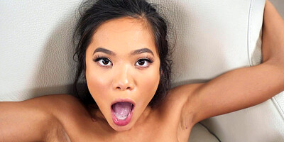 Asian Vina Sky fucked in her little pussy the hard way