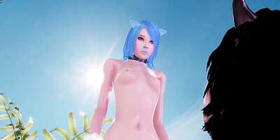 Gonzo adult cartoon with emo slut riding huge donger