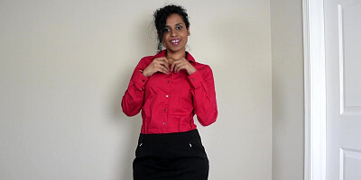 Indian babe Lily is talking to you as she undresses