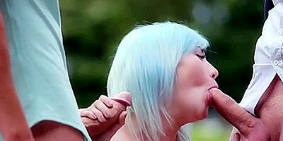 Misha Mayfair Takes A Whole Lotta Cock During This Deep Double Penetration