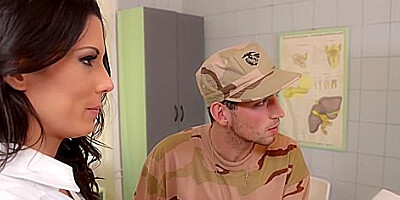 Alexa Tomas In Examination Army - Threesome Ass Fuck On The Examination Table