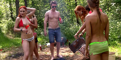 Real wild college fucking by the lake, part 1