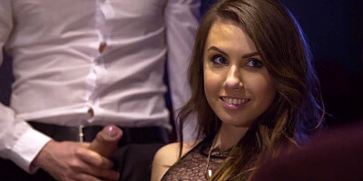 Screwed in front of her husband