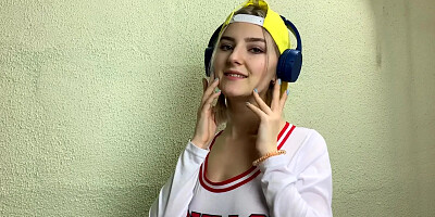 Horny schoolgirl teases her classmate and gets covered in cum