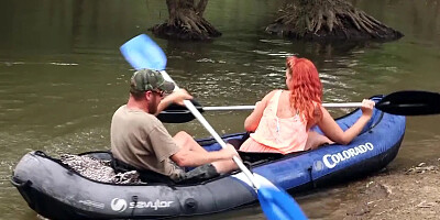 Skinny dipping couple