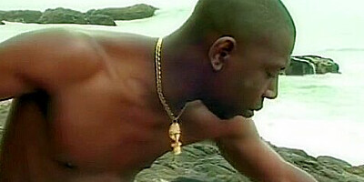 Black Sex On A Sandy Beach