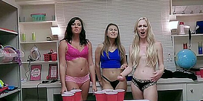 Beer Pong Besties With Emma Starletto, Jessica Rex And Paige Owens