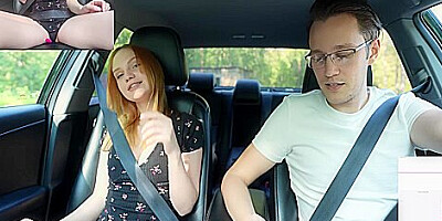 Surprise Verlonis For Justin Lush Control Inside Her Pussy While Driving Car In Public