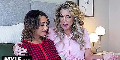 Free Premium Video Step-daughter Introduces Her New Bf To Her Bisexual Step-mom Who Wastes No Time Testing His Big Cock