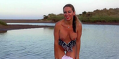 Flashing Nude Dildoing My Tight Pussy On