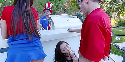 Family Fourth Of July With Brad Knight, Jennifer Jacobs And James Bartholet