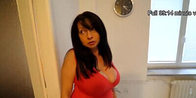 MATURE4K. Mature client in red does it upon request of the powerful boy