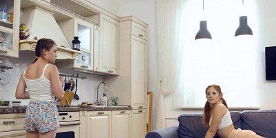 Debt collector has awesome sex with three chicks